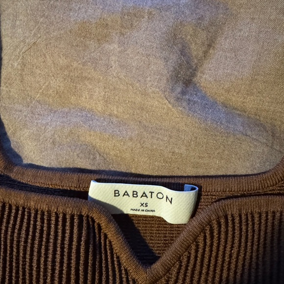 Babaton Chocolate Ribbed Square-Neck Tank - Picture 3 of 3
